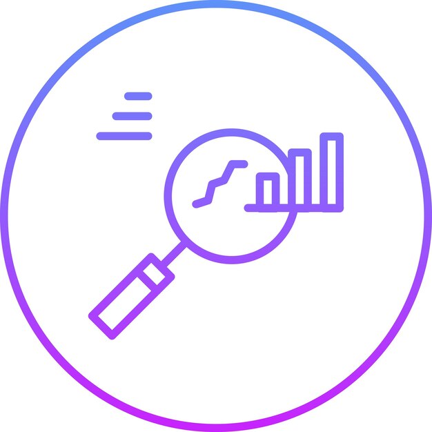Illustrazione dell'icona del vettore di ricerca aziendale del set di icone di business startup