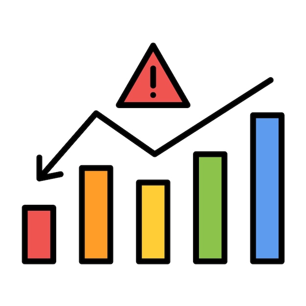 Business Risk Vector Illustration Style