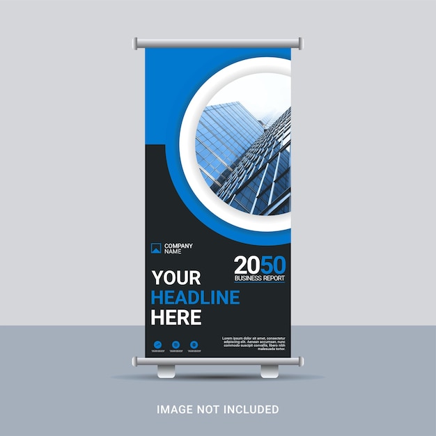 Business roll up banner design template