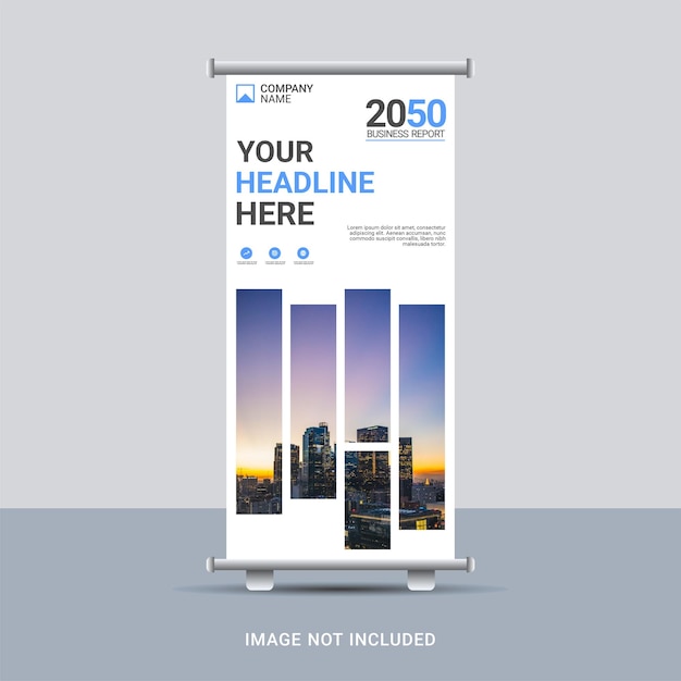 Business roll up banner design template