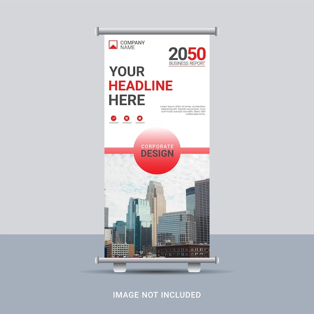 Business roll up banner design template