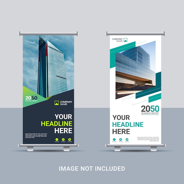 Business roll up banner design template