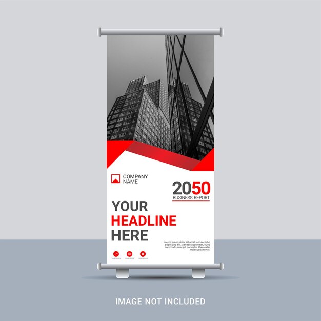 Business roll up banner design template