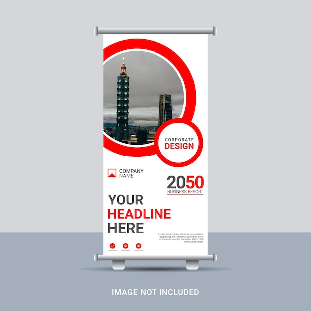 Business roll up banner design template