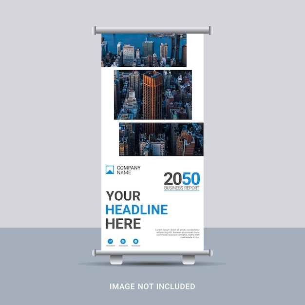 ベクトル ビジネスロールアップバナーデザインテンプレート