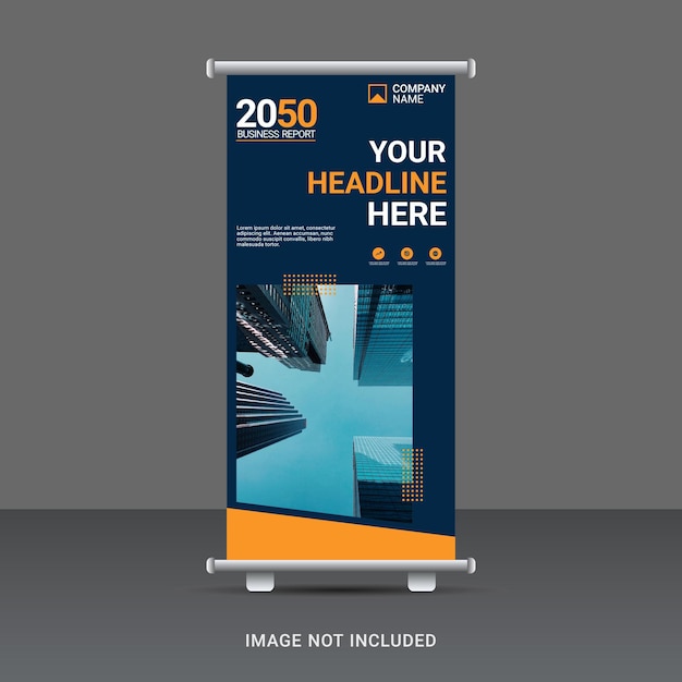 Business roll up banner design template