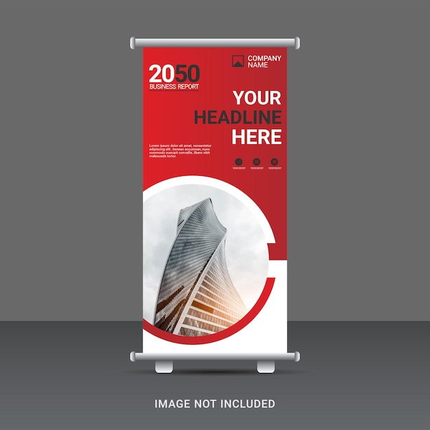 Business roll up banner design template
