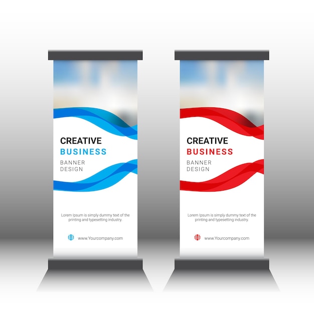 Business roll up banner design template