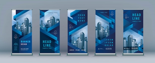 Business Roll Up banner Set.