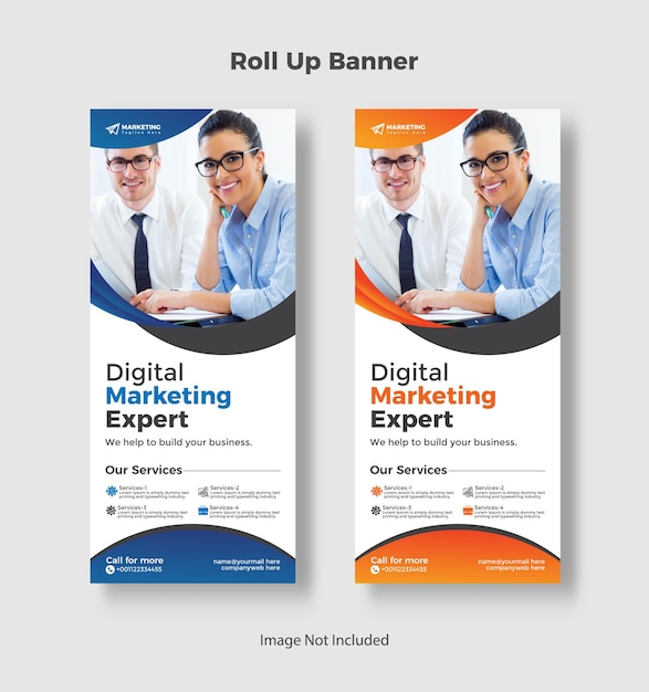 Business Roll Up Banner and Standee Business Corporate Banner Design Template