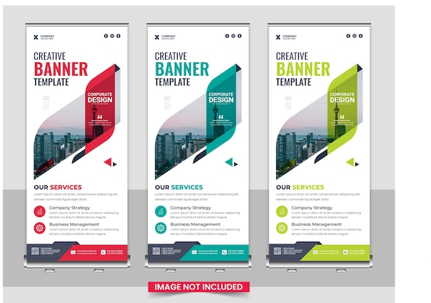 Business roll up banner template design