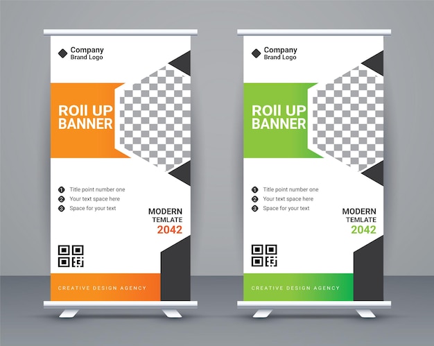 Business roll up banner template design