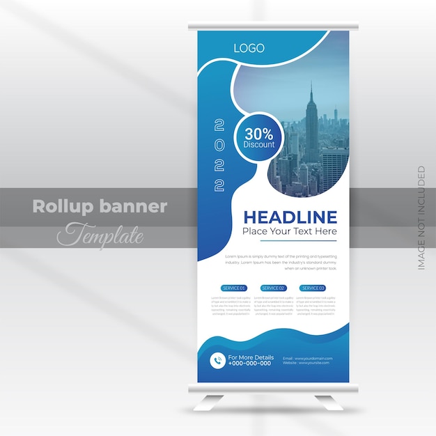 Business roll up banner template