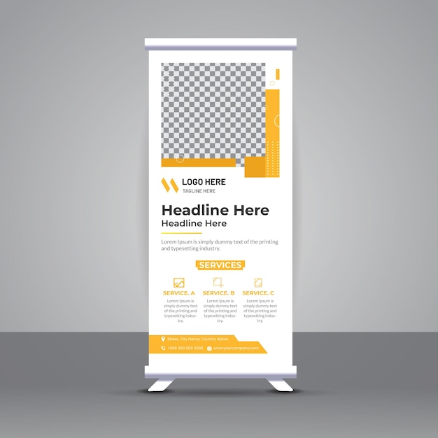 Business roll up banner