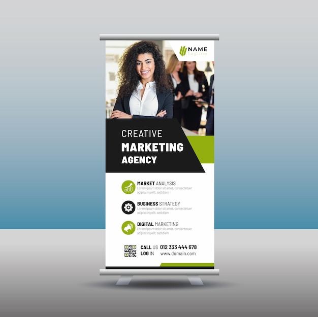 Business Roll Up Presentation Template