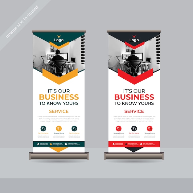 Business roll up Standee Banner Template Premium 