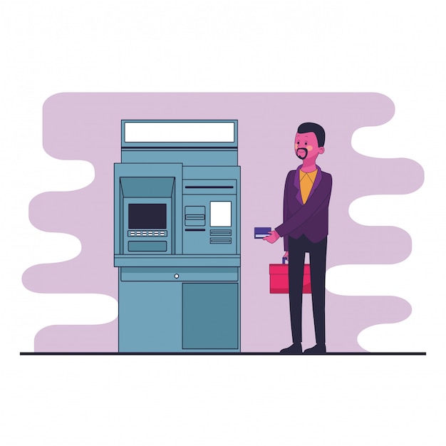 Vector business saving money cartoon