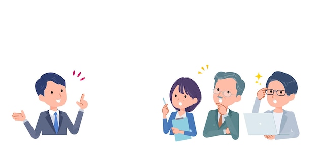 a business scene presented by a consultant