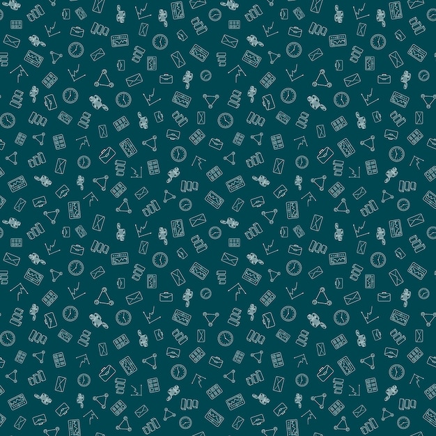 Business Seamless Pattern Background