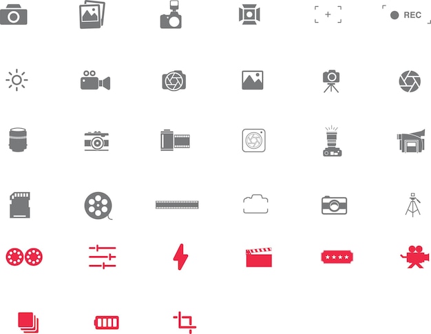 Vector business seo and promotion line icons collection