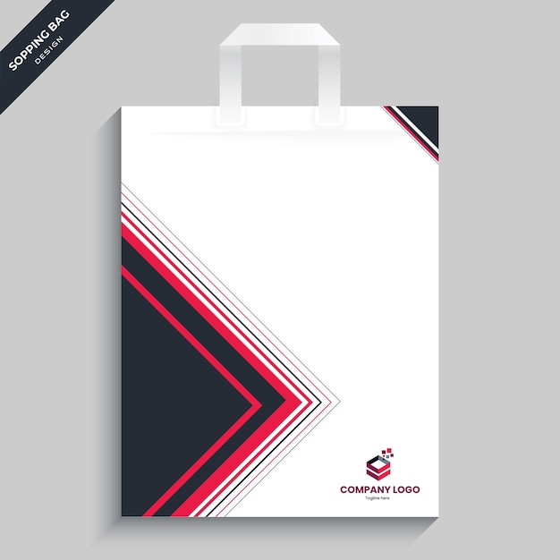 Business shopping bag design template