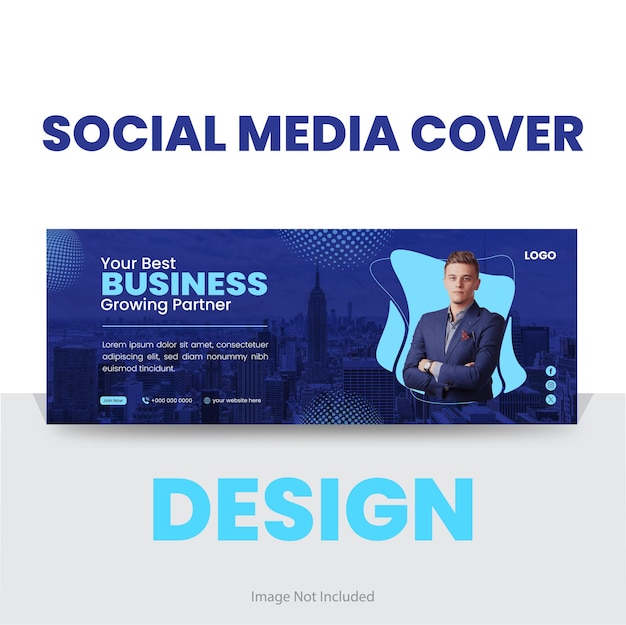 Vector business social media banner design