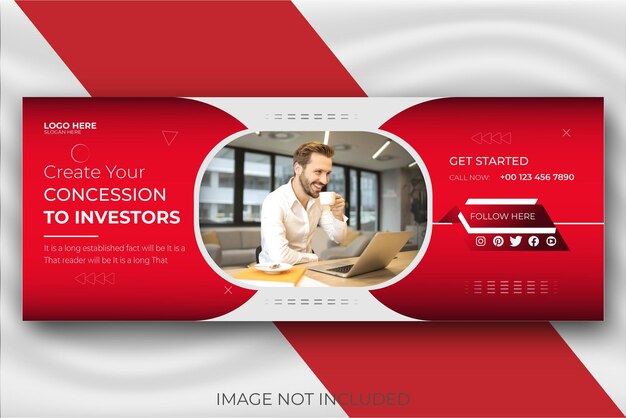 Business social media cover and banner template