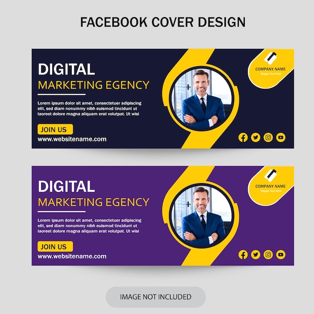비즈니스 소셜 미디어 커버 타임 라인 사진 크리에이티브 및 프로모션 웹 광고 배너 디자인