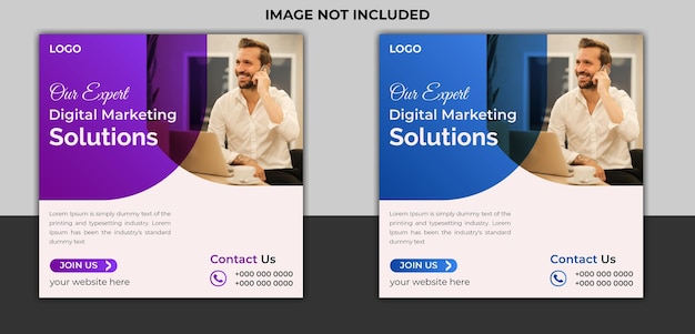 Business social media design template