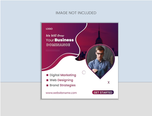 Business social Media or instagram post template design