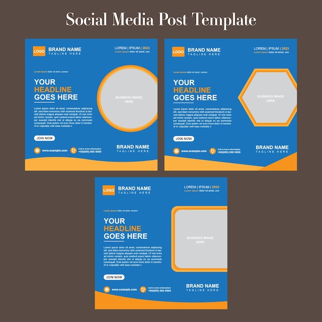 Modello di post per i social media aziendali