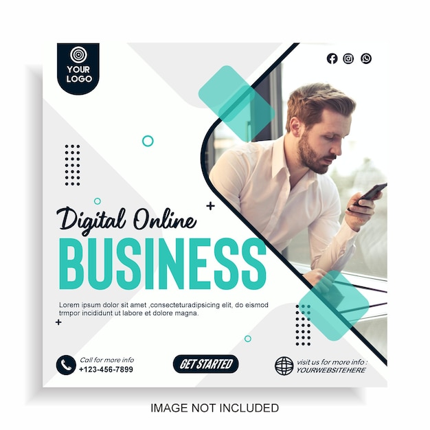 business social media post template