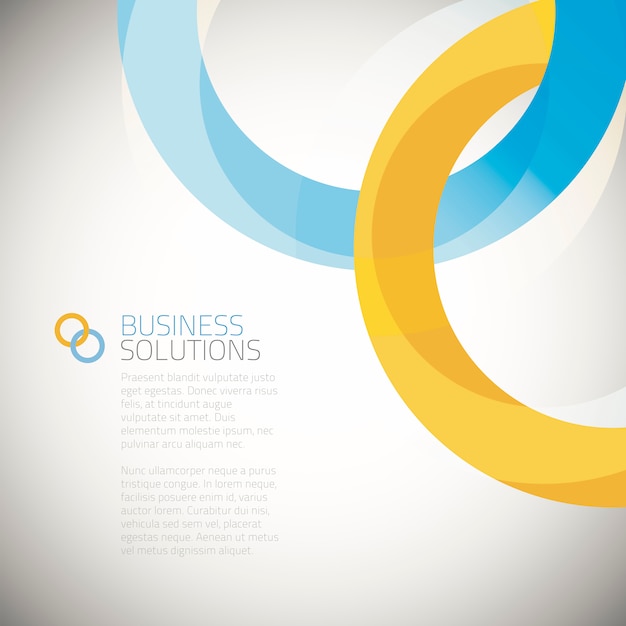 Business solution background vector