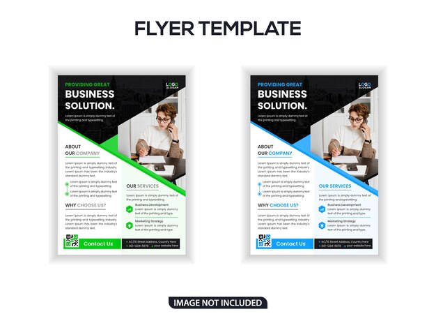 Business solution corporate flyer