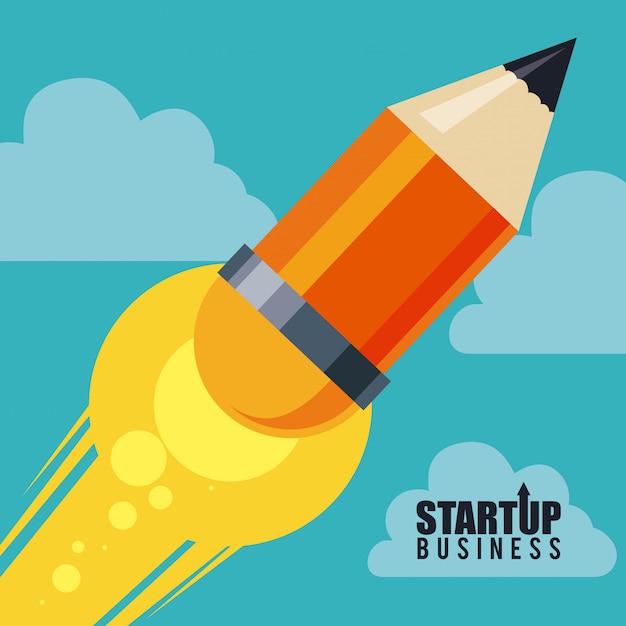 Vector business start up design.