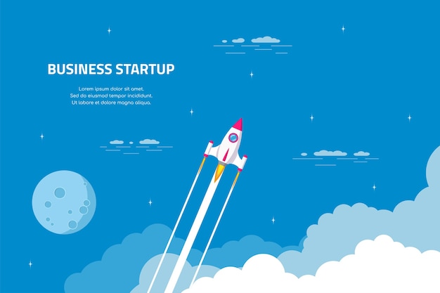 Business startup concept banner