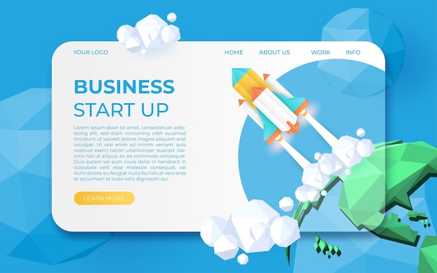 Business startup,discover, time management, idea, vision, strategy, online marketing concept web header template.