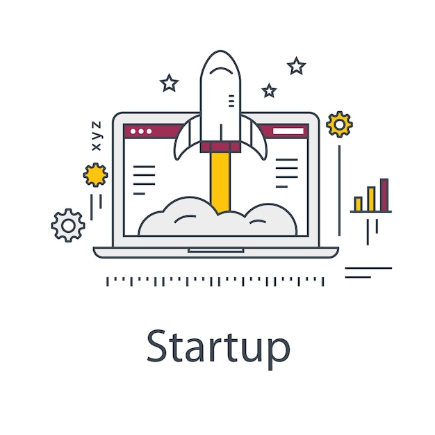 business startup illustration.