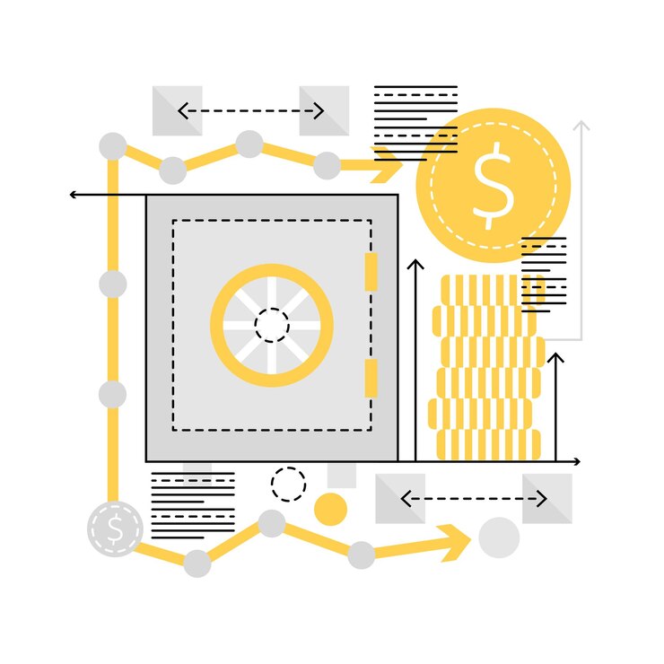 Vector business startup profit
