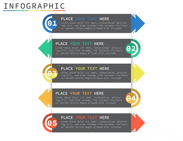 business step infographic banner,vector illustration