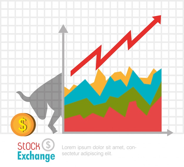 Business stock exchange design.