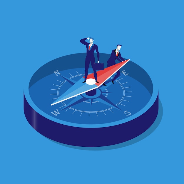 Vector business strategy concept vector illustration in flat style