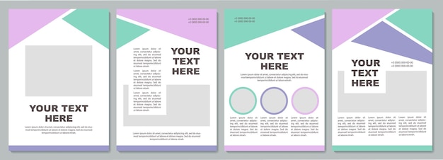 Business strategy creative brochure template