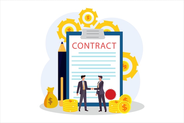 business strategy flat illustration design