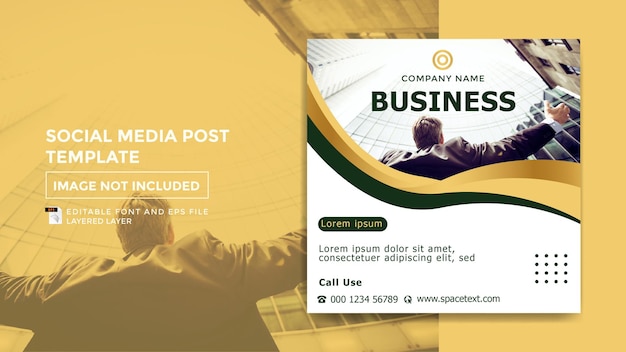 business study theme social media post template