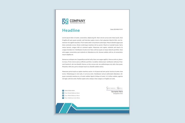 Business style letterhead templates for your project design