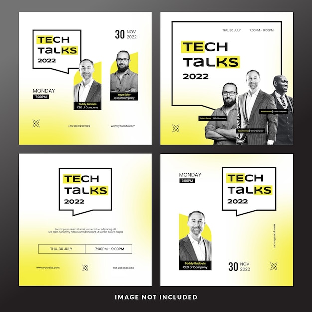 Business Talks Instagram Feed Template