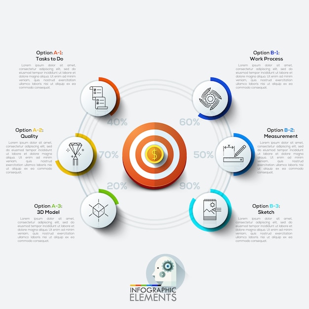 Business target marketing concept