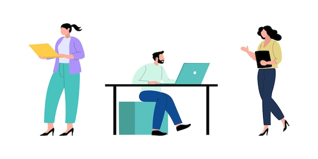 business team collaborating in a modern office setting