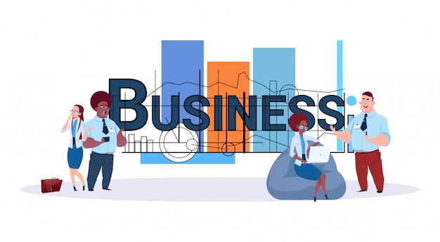 business team concept group of creative businesspeople working together